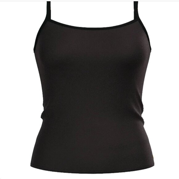 Victoria's Secret Black Modal Tank Top with Satin Trim and Adjustable Straps - Picture 2 of 7